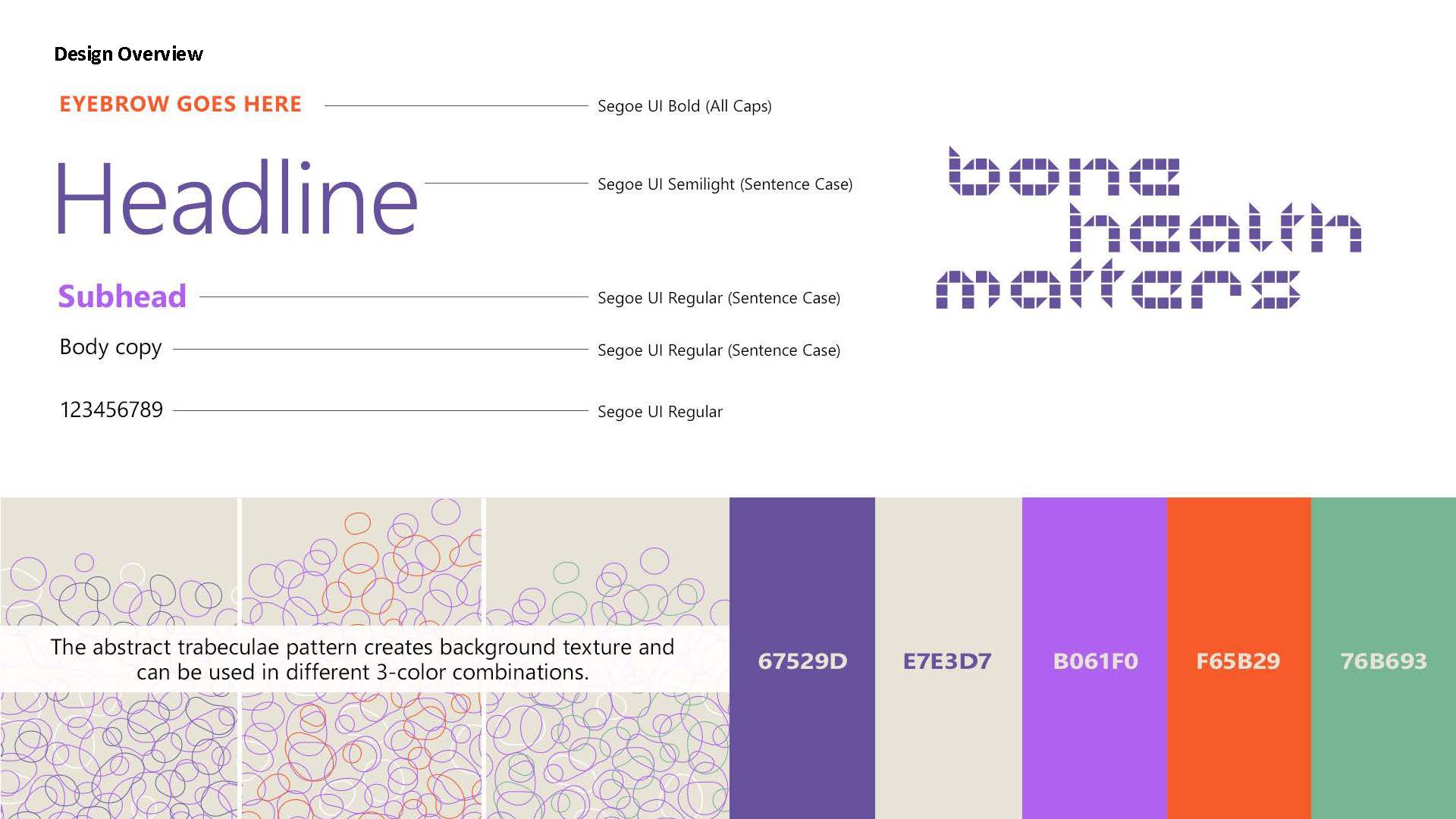 Alternate design system exploration, purple and orange palette