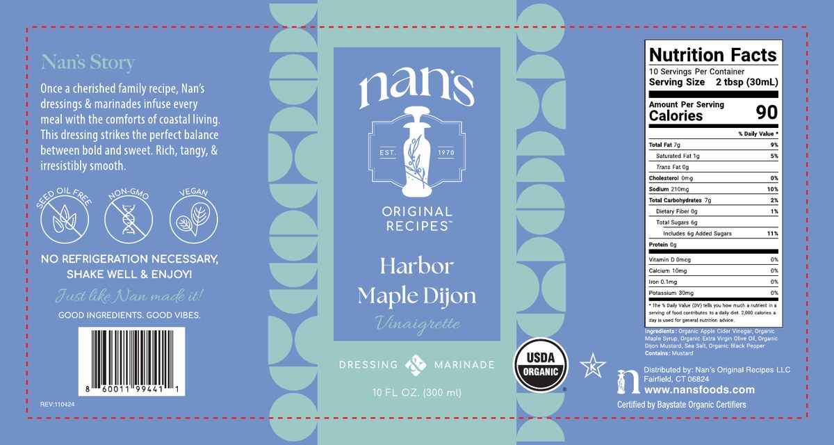 Harbor Maple Dijon Label