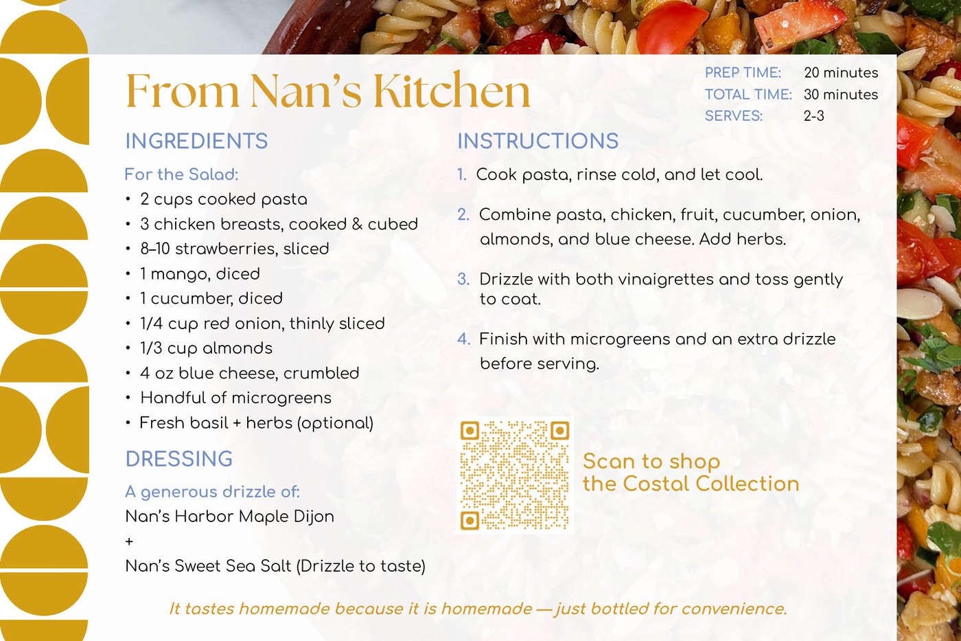 From Nan's Kitchen Recipe Card