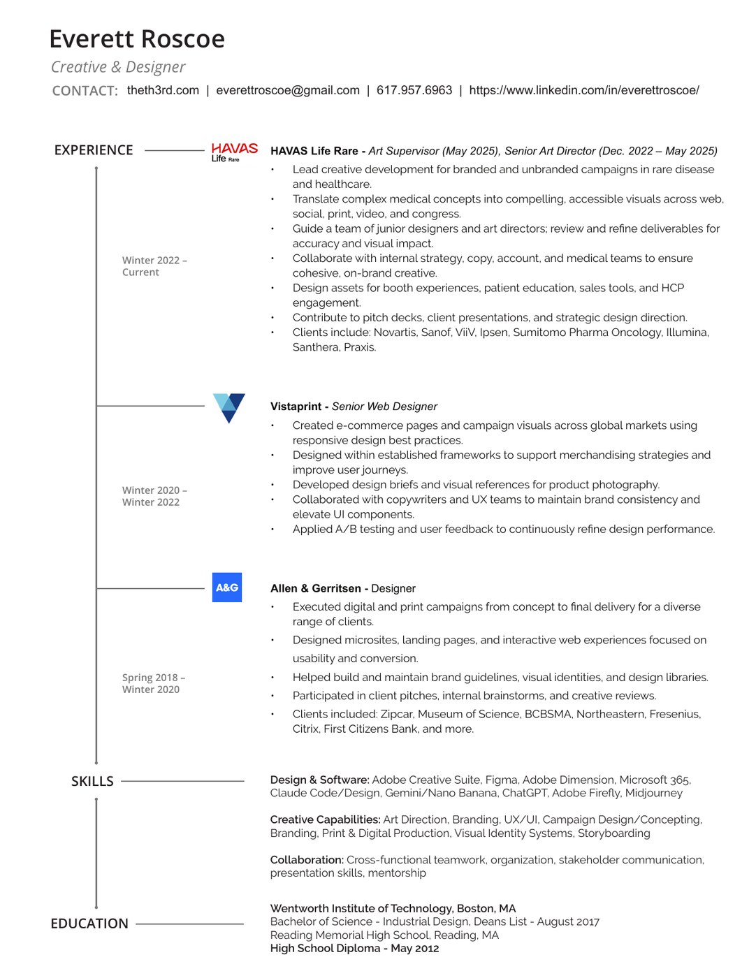 Everett Roscoe Resume