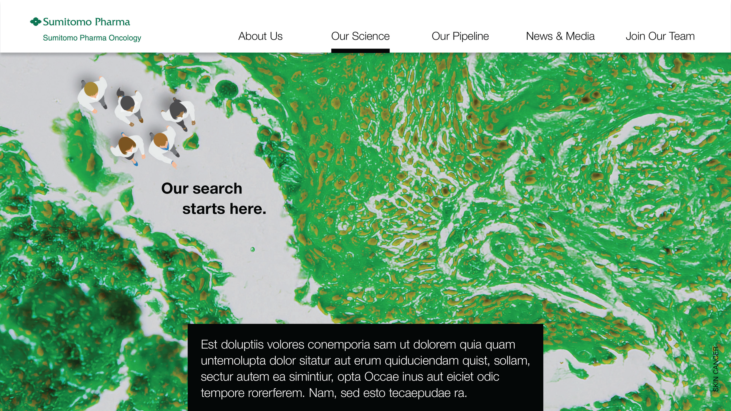 Our search starts here — Our Science page